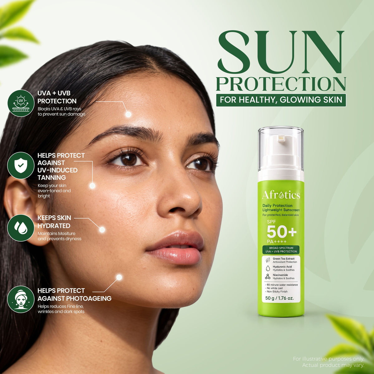 AFROTICS Daily Protection Lightweight Sunscreen SPF 50+ PA++++