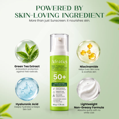 AFROTICS Daily Protection Lightweight Sunscreen SPF 50+ PA++++