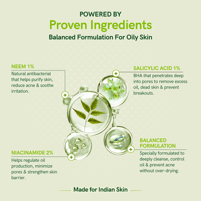 AFROTICS OILY & ACNE FACE WASH